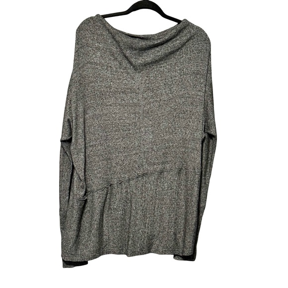 We The Free | Free People Londontown Gray Ribbed Soft Dolman Long Sleeve Top - Picture 11 of 14
